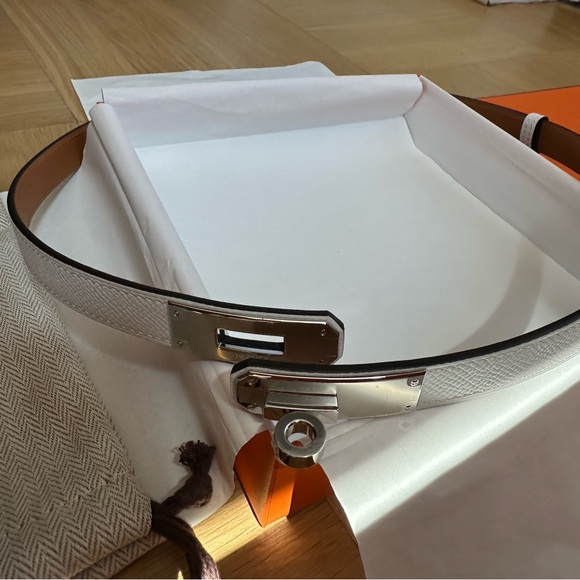 Hermes Epsom Kelly 18 belt white blanc authentic brand new - Picture 9 of 9